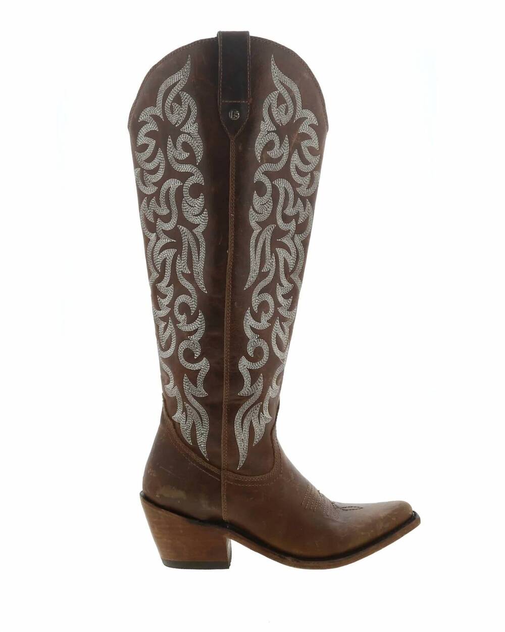 NEW LIBERTY BLACK women's wide calf suede boot in chocolate
